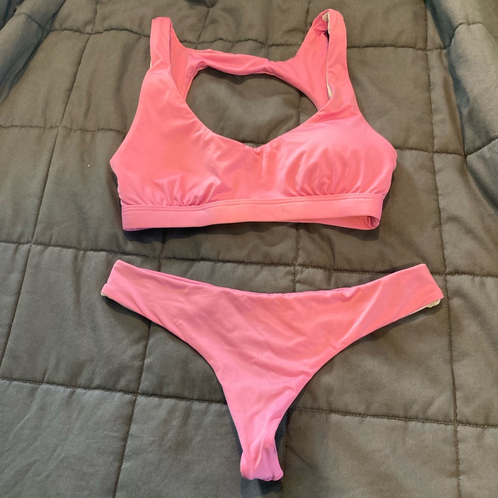 Patagonia nano grip pink bikini small